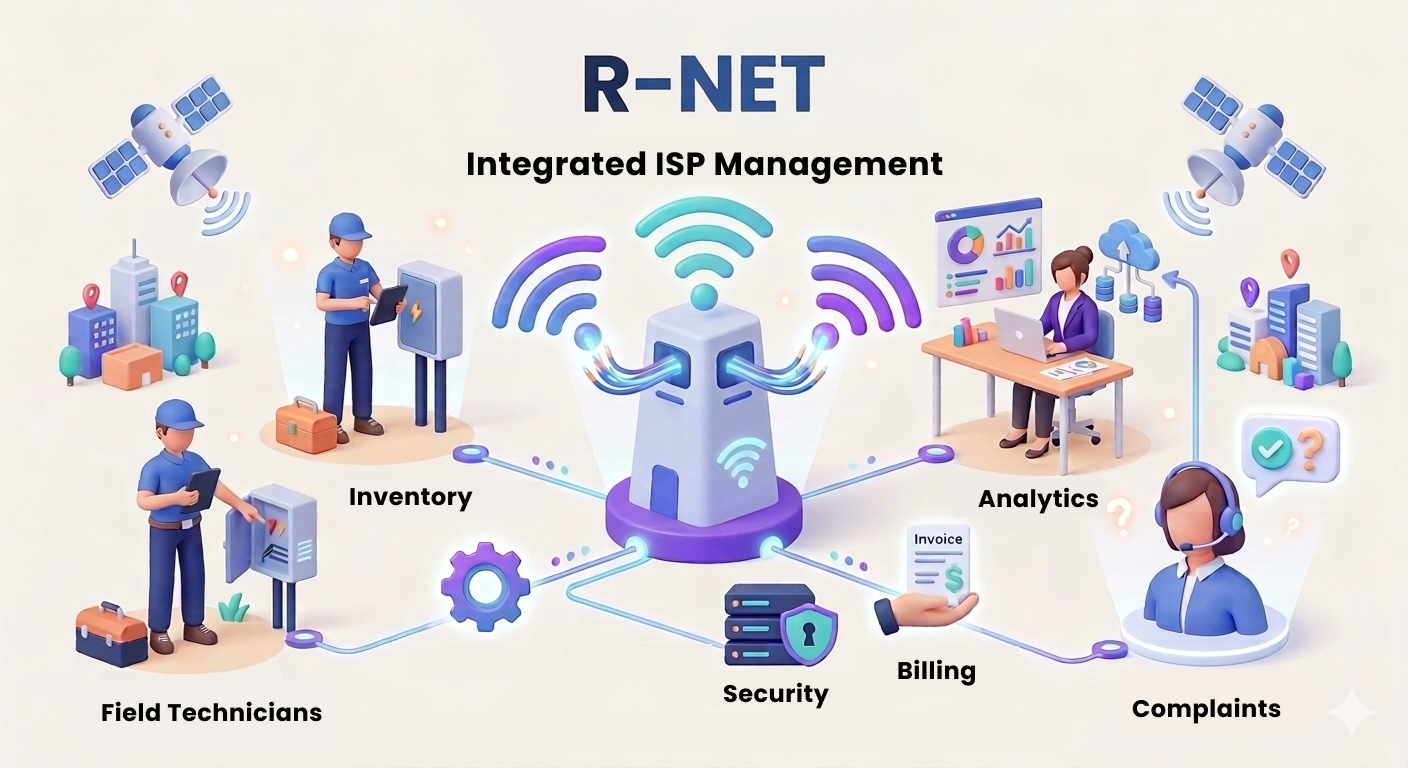 R-NET ISP Management Ecosystem
